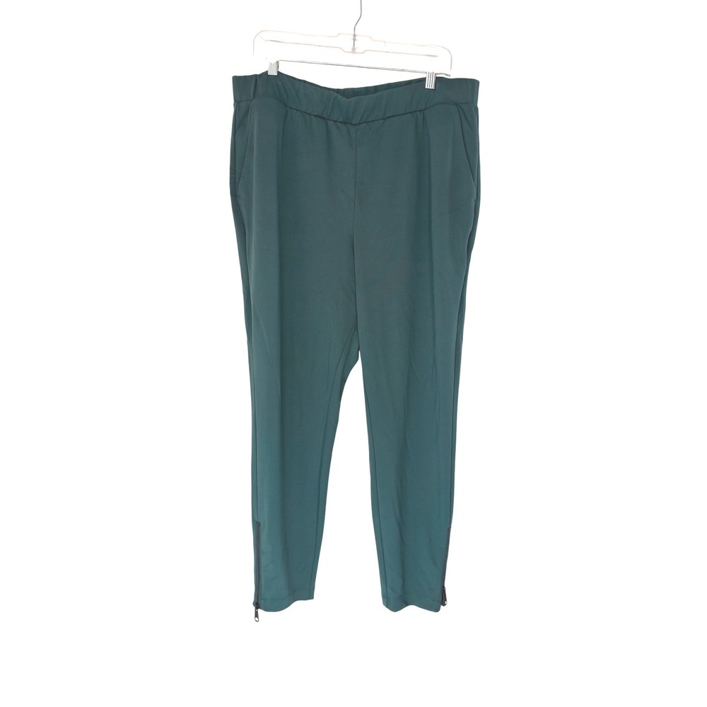 Universal Standard Moro Pocket Signature Ponte‎ Pants Teal Pull On Stretch 18-20